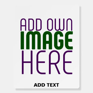 MODERN EDITABLE SIMPLE WHITE IMAGE TEXT TEMPLATE FOAM BOARD