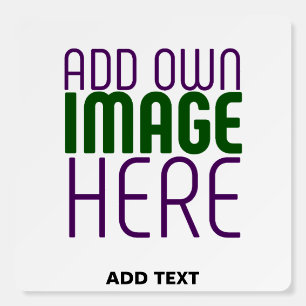 MODERN EDITABLE SIMPLE WHITE IMAGE TEXT TEMPLATE FOAM BOARD