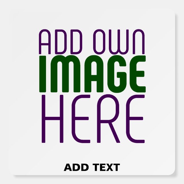 MODERN EDITABLE SIMPLE WHITE IMAGE TEXT TEMPLATE FOAM BOARD (Front)