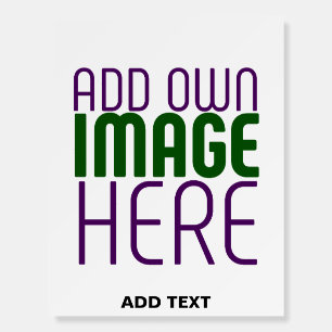 MODERN EDITABLE SIMPLE WHITE IMAGE TEXT TEMPLATE FOAM BOARD