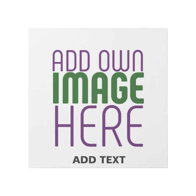 MODERN EDITABLE SIMPLE WHITE IMAGE TEXT TEMPLATE GALLERY WRAP (Front)
