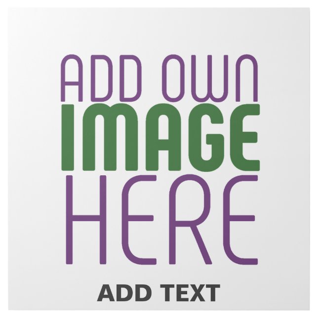 MODERN EDITABLE SIMPLE WHITE IMAGE TEXT TEMPLATE GALLERY WRAP (Front)