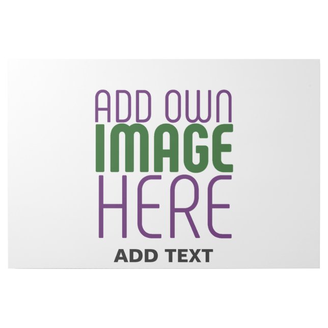 MODERN EDITABLE SIMPLE WHITE IMAGE TEXT TEMPLATE GALLERY WRAP (Front)