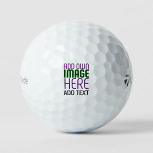 MODERN EDITABLE SIMPLE WHITE IMAGE TEXT TEMPLATE GOLF BALLS