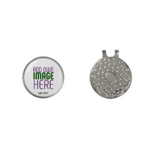 MODERN EDITABLE SIMPLE WHITE IMAGE TEXT TEMPLATE GOLF HAT CLIP