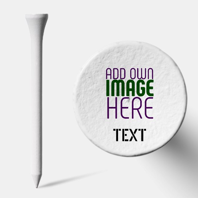 MODERN EDITABLE SIMPLE WHITE IMAGE TEXT TEMPLATE GOLF TEES (Combo)