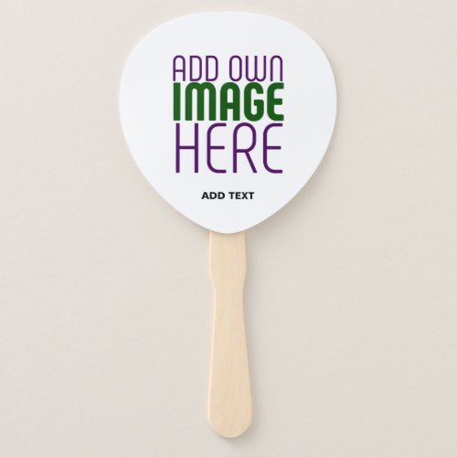 MODERN EDITABLE SIMPLE WHITE IMAGE TEXT TEMPLATE HAND FAN