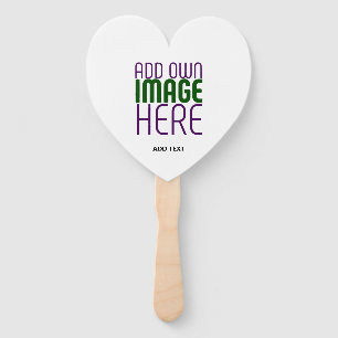 MODERN EDITABLE SIMPLE WHITE IMAGE TEXT TEMPLATE HAND FAN