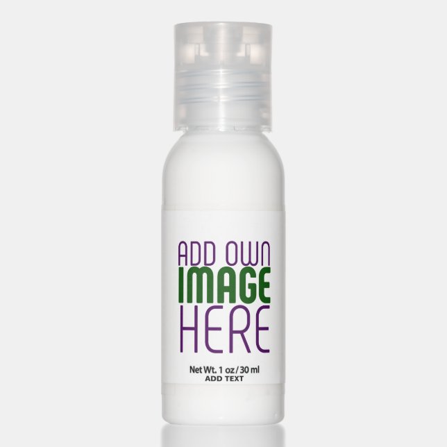 MODERN EDITABLE SIMPLE WHITE IMAGE TEXT TEMPLATE HAND LOTION (Front)