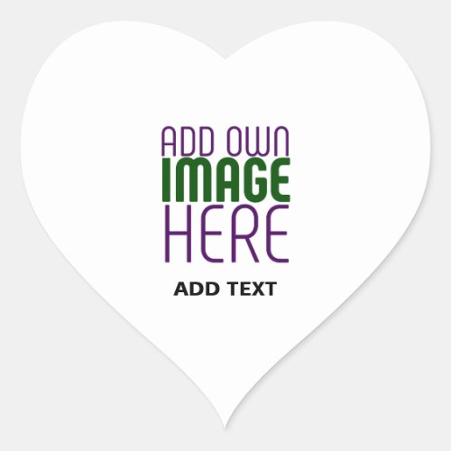 MODERN EDITABLE SIMPLE WHITE IMAGE TEXT TEMPLATE HEART STICKER