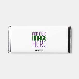 MODERN EDITABLE SIMPLE WHITE IMAGE TEXT TEMPLATE HERSHEY BAR FAVORS