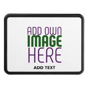 MODERN EDITABLE SIMPLE WHITE IMAGE TEXT TEMPLATE HITCH COVER