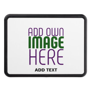MODERN EDITABLE SIMPLE WHITE IMAGE TEXT TEMPLATE HITCH COVER