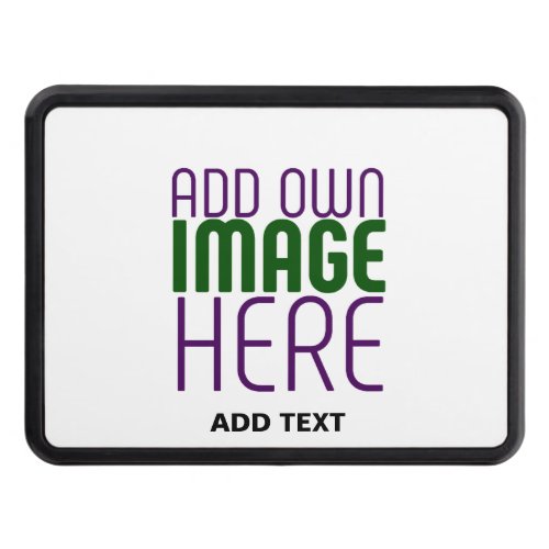 MODERN EDITABLE SIMPLE WHITE IMAGE TEXT TEMPLATE HITCH COVER