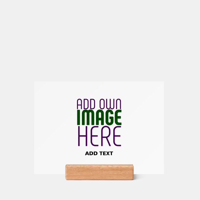 MODERN EDITABLE SIMPLE WHITE IMAGE TEXT TEMPLATE HOLDER (Woodblock)