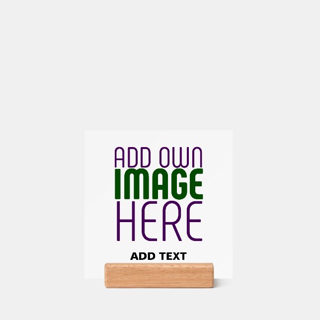 MODERN EDITABLE SIMPLE WHITE IMAGE TEXT TEMPLATE HOLDER (Woodblock)