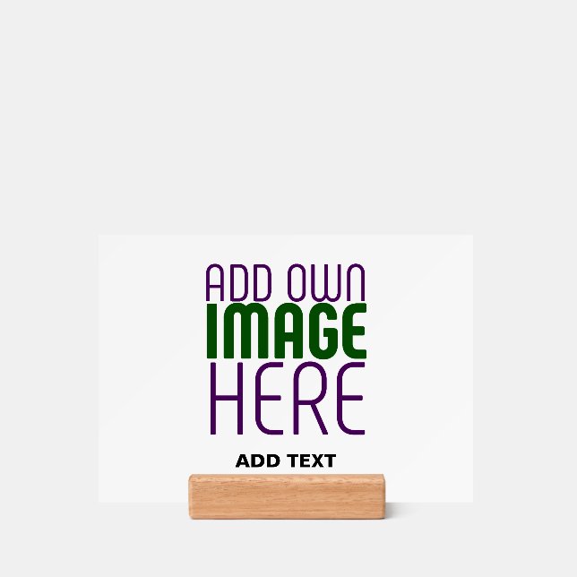 MODERN EDITABLE SIMPLE WHITE IMAGE TEXT TEMPLATE HOLDER (Woodblock)