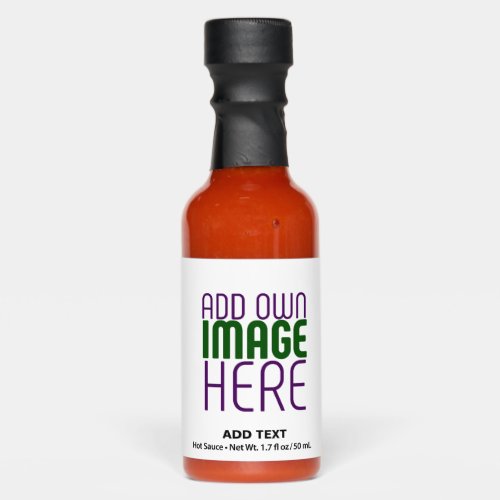 MODERN EDITABLE SIMPLE WHITE IMAGE TEXT TEMPLATE HOT SAUCES