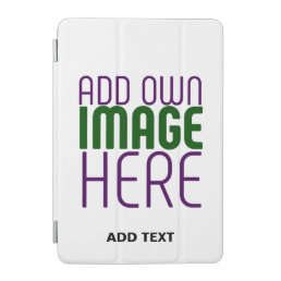 MODERN EDITABLE SIMPLE WHITE IMAGE TEXT TEMPLATE iPad MINI COVER