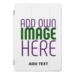 MODERN EDITABLE SIMPLE WHITE IMAGE TEXT TEMPLATE iPad PRO COVER