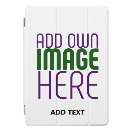 MODERN EDITABLE SIMPLE WHITE IMAGE TEXT TEMPLATE iPad PRO COVER