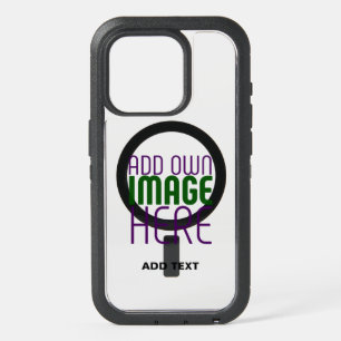 MODERN EDITABLE SIMPLE WHITE IMAGE TEXT TEMPLATE iPhone 15 PRO CASE