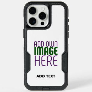 MODERN EDITABLE SIMPLE WHITE IMAGE TEXT TEMPLATE iPhone 15 PRO MAX CASE