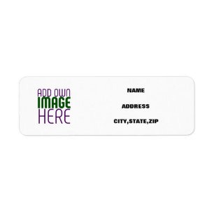 MODERN EDITABLE SIMPLE WHITE IMAGE TEXT TEMPLATE LABEL