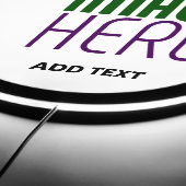 MODERN EDITABLE SIMPLE WHITE IMAGE TEXT TEMPLATE LED SIGN (Edge)