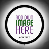 MODERN EDITABLE SIMPLE WHITE IMAGE TEXT TEMPLATE LED SIGN (Front)