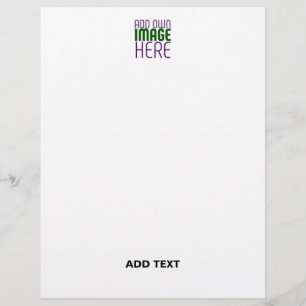 MODERN EDITABLE SIMPLE WHITE IMAGE TEXT TEMPLATE LETTERHEAD