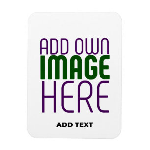 MODERN EDITABLE SIMPLE WHITE IMAGE TEXT TEMPLATE MAGNET