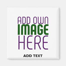MODERN EDITABLE SIMPLE WHITE IMAGE TEXT TEMPLATE MAGNET