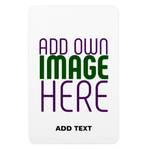MODERN EDITABLE SIMPLE WHITE IMAGE TEXT TEMPLATE MAGNET