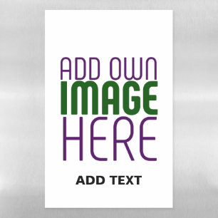 MODERN EDITABLE SIMPLE WHITE IMAGE TEXT TEMPLATE MAGNETIC DRY ERASE SHEET