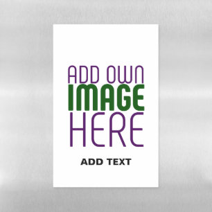 MODERN EDITABLE SIMPLE WHITE IMAGE TEXT TEMPLATE MAGNETIC DRY ERASE SHEET
