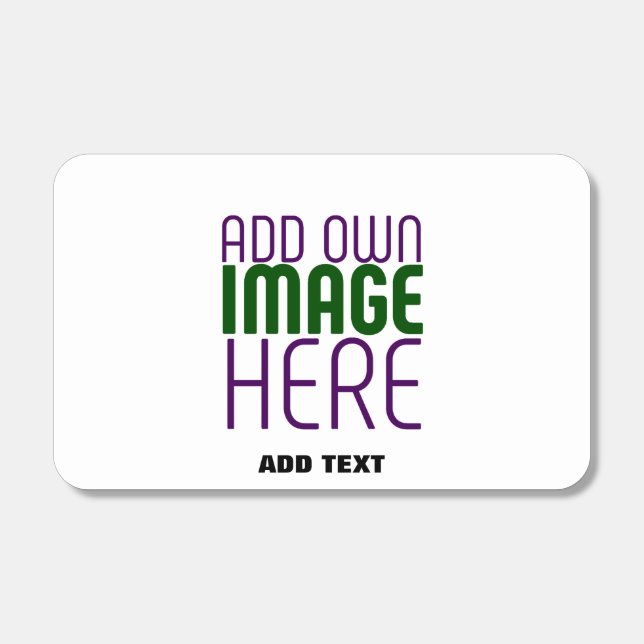 MODERN EDITABLE SIMPLE WHITE IMAGE TEXT TEMPLATE MATCHBOXES (Front)