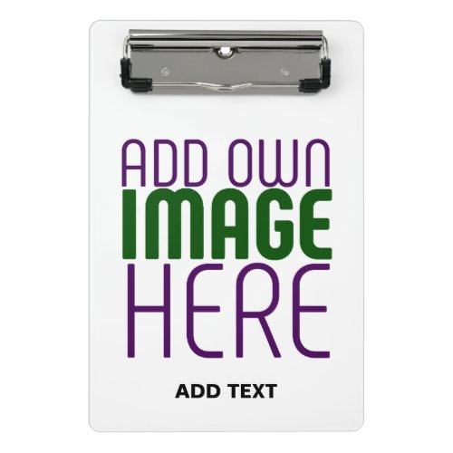 MODERN EDITABLE SIMPLE WHITE IMAGE TEXT TEMPLATE MINI CLIPBOARD