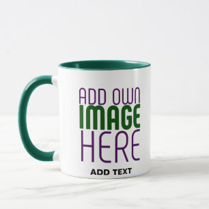 MODERN EDITABLE SIMPLE WHITE IMAGE TEXT TEMPLATE MUG