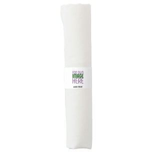MODERN EDITABLE SIMPLE WHITE IMAGE TEXT TEMPLATE NAPKIN BANDS