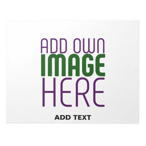 MODERN EDITABLE SIMPLE WHITE IMAGE TEXT TEMPLATE NOTEPAD