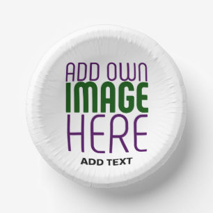 MODERN EDITABLE SIMPLE WHITE IMAGE TEXT TEMPLATE PAPER BOWLS
