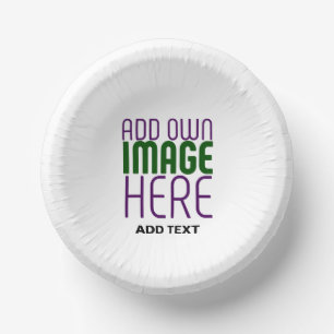 MODERN EDITABLE SIMPLE WHITE IMAGE TEXT TEMPLATE PAPER BOWLS