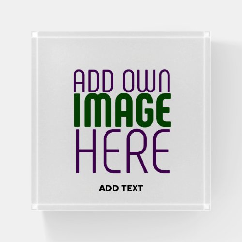 MODERN EDITABLE SIMPLE WHITE IMAGE TEXT TEMPLATE PAPERWEIGHT