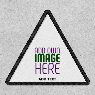 MODERN EDITABLE SIMPLE WHITE IMAGE TEXT TEMPLATE PATCH
