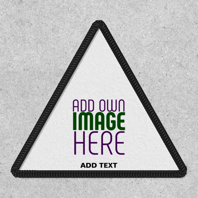 MODERN EDITABLE SIMPLE WHITE IMAGE TEXT TEMPLATE PATCH (Front)