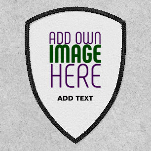 MODERN EDITABLE SIMPLE WHITE IMAGE TEXT TEMPLATE PATCH