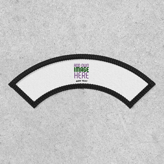 MODERN EDITABLE SIMPLE WHITE IMAGE TEXT TEMPLATE PATCH (Front)