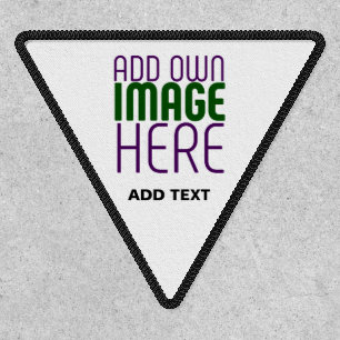 MODERN EDITABLE SIMPLE WHITE IMAGE TEXT TEMPLATE PATCH