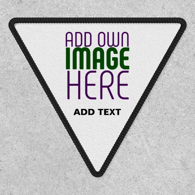 MODERN EDITABLE SIMPLE WHITE IMAGE TEXT TEMPLATE PATCH (Front)
